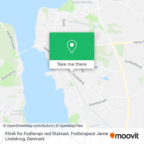 Klinik for Fodterapi ved Statsaut. Fodterapeut Janne Lindskrog map