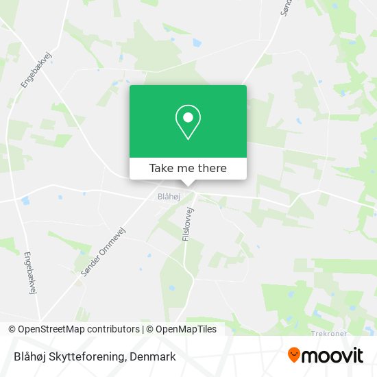 Blåhøj Skytteforening map