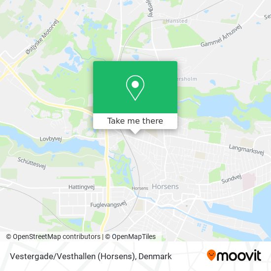 Vestergade / Vesthallen (Horsens) map