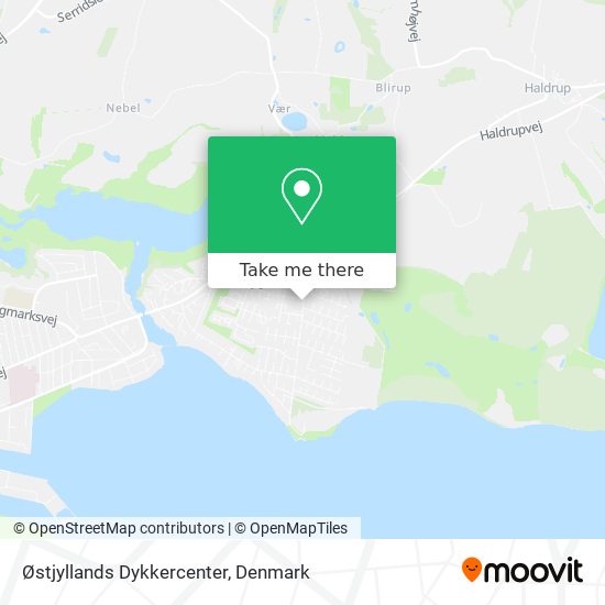 Østjyllands Dykkercenter map