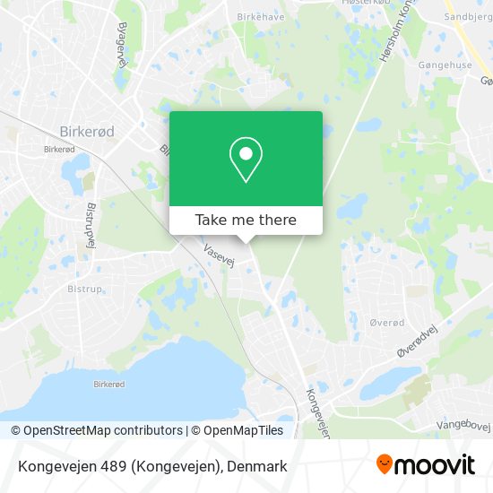 Kongevejen 489 map