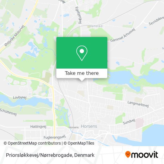 Priorsløkkevej/Nørrebrogade map