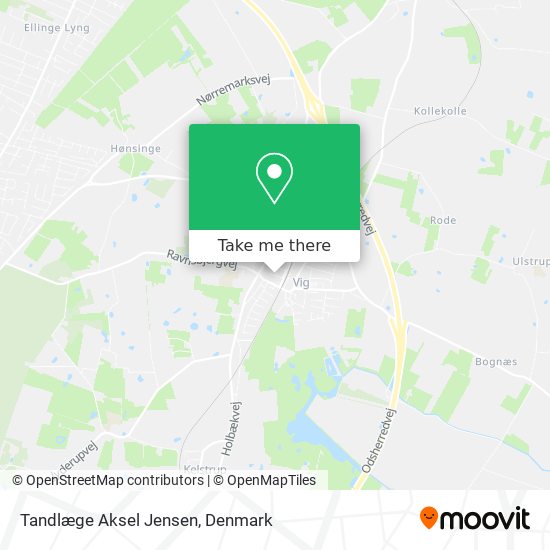 Tandlæge Aksel Jensen map
