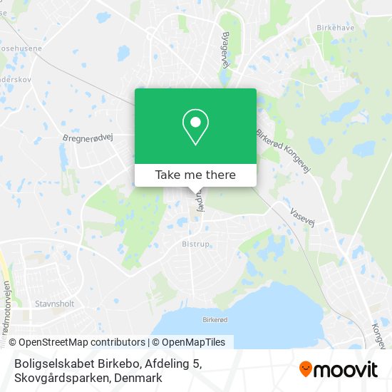 Boligselskabet Birkebo, Afdeling 5, Skovgårdsparken map