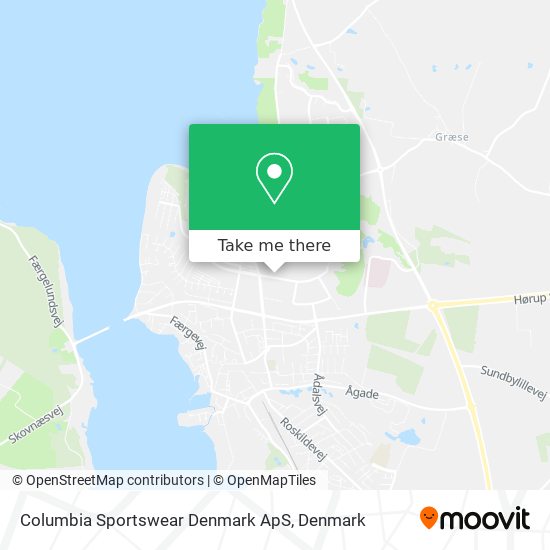 Columbia Sportswear Denmark ApS map