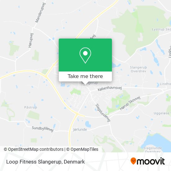 Loop Fitness Slangerup map