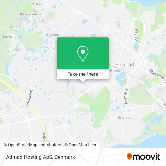 Admad Hosting ApS map