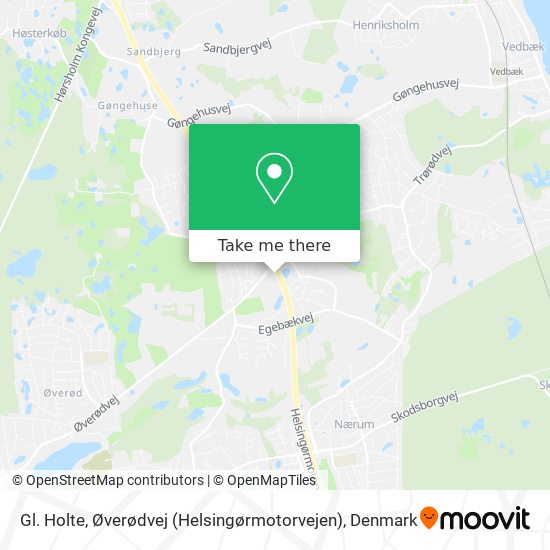 Gl. Holte, Øverødvej (Helsingørmotorvejen) map