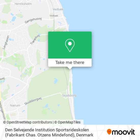 Den Selvejende Institution Sportsrideskolen (Fabrikant Chas. Otzens Mindefond) map