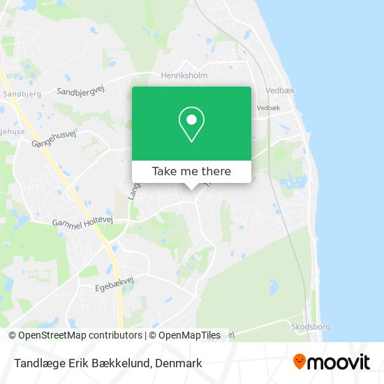 Tandlæge Erik Bækkelund map