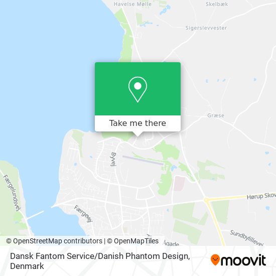 Dansk Fantom Service / Danish Phantom Design map