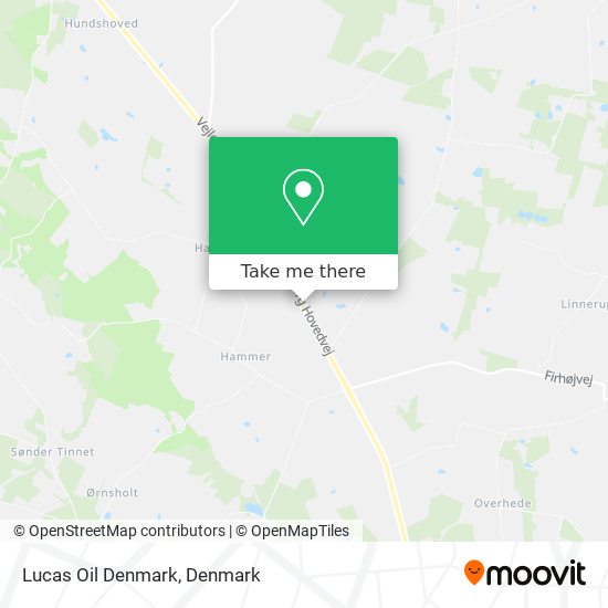 Lucas Oil Denmark map