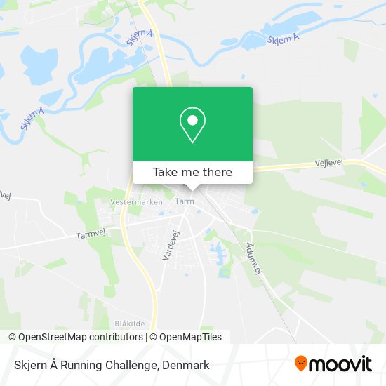 Skjern Å Running Challenge map