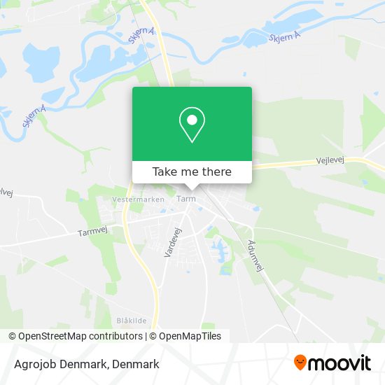 Agrojob Denmark map