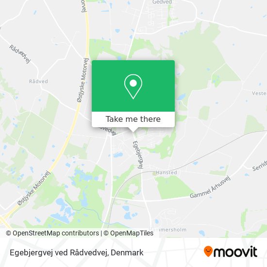 Egebjergvej ved Rådvedvej map