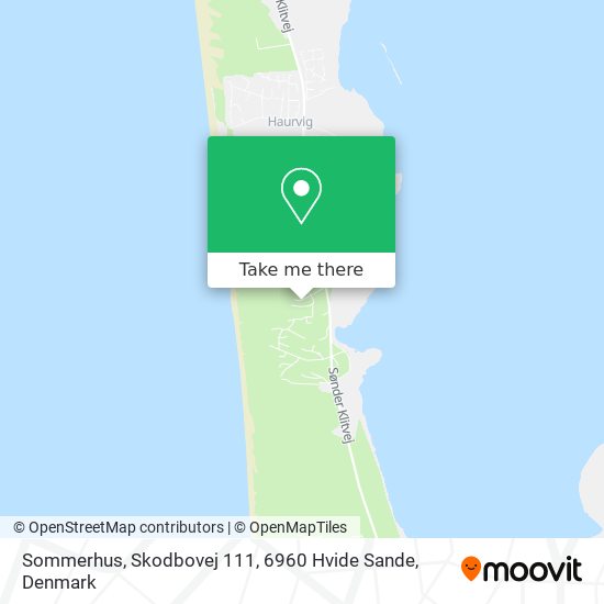 Sommerhus, Skodbovej 111, 6960 Hvide Sande map