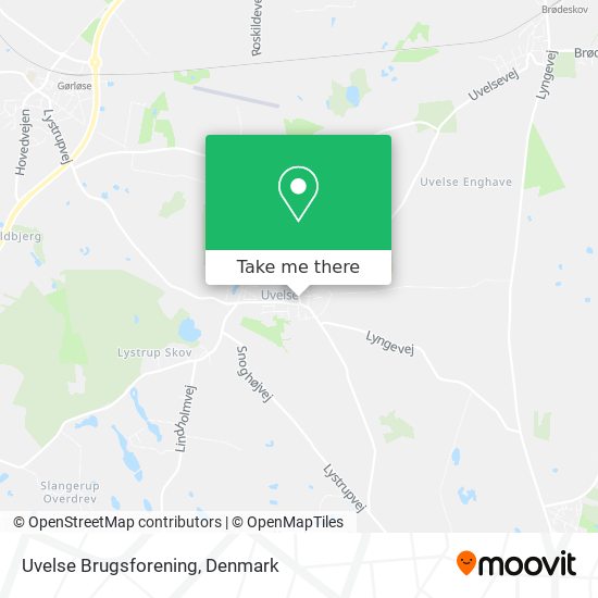 Uvelse Brugsforening map