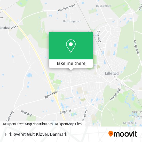 Firkløveret Gult Kløver map