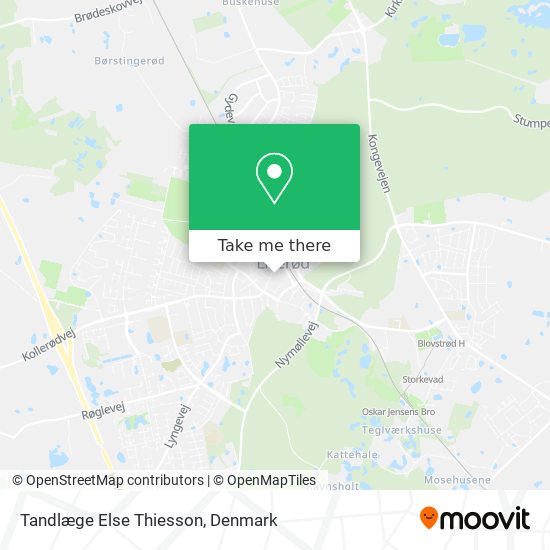 Tandlæge Else Thiesson map