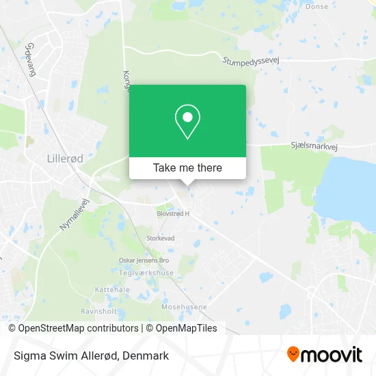 Sigma Swim Allerød map