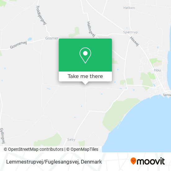 Lemmestrupvej/Fuglesangsvej map