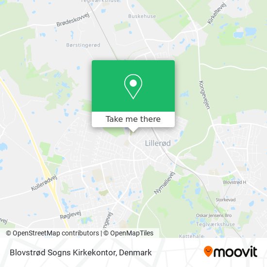 Blovstrød Sogns Kirkekontor map