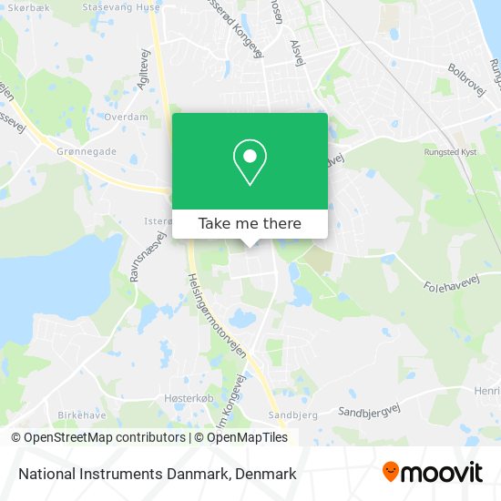 National Instruments Danmark map