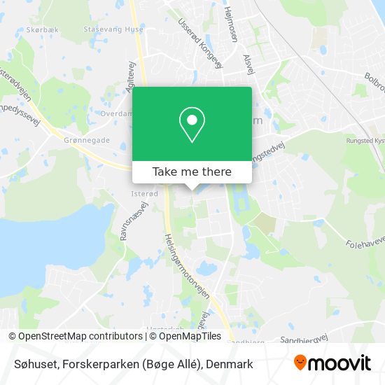 Søhuset, Forskerparken (Bøge Allé) map