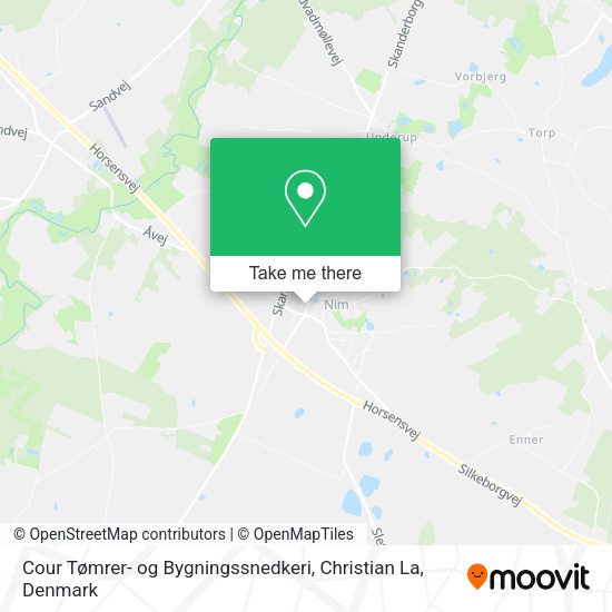 Cour Tømrer- og Bygningssnedkeri, Christian La map