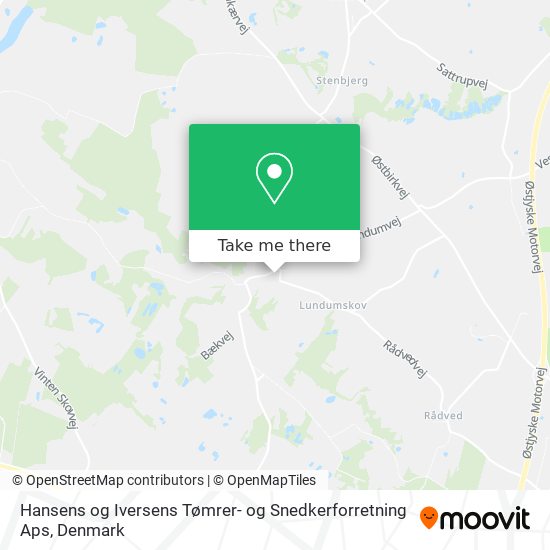 Hansens og Iversens Tømrer- og Snedkerforretning Aps map