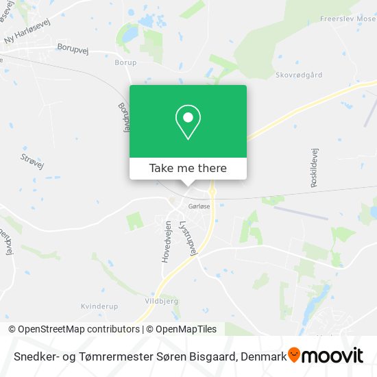 Snedker- og Tømrermester Søren Bisgaard map