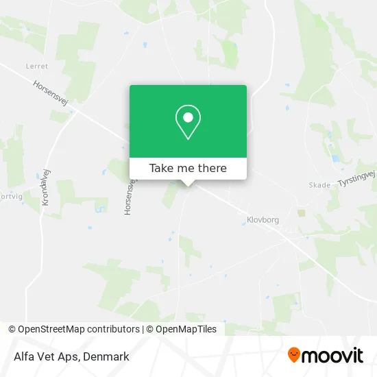 Alfa Vet Aps map