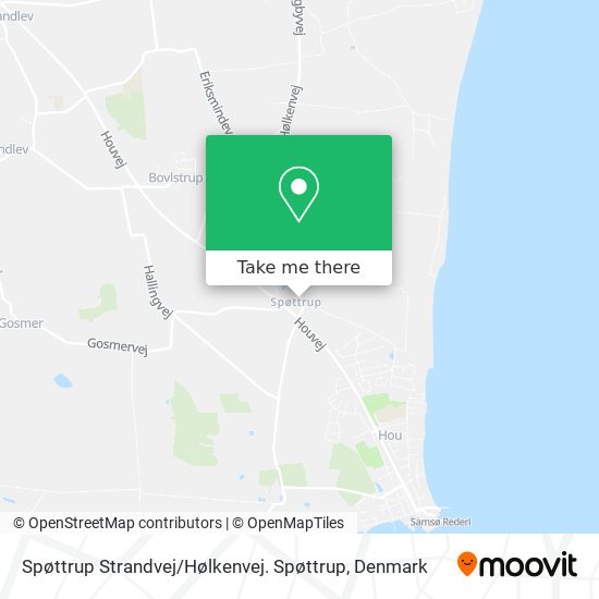 Spøttrup Strandvej / Hølkenvej. Spøttrup map