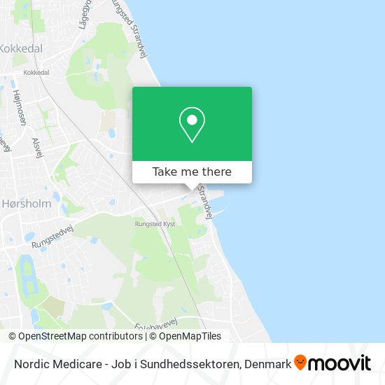 Nordic Medicare - Job i Sundhedssektoren map