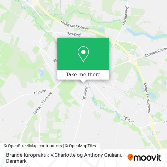 Brande Kiropraktik V.Charlotte og Anthony Giuliani map