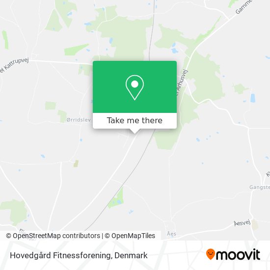 Hovedgård Fitnessforening map