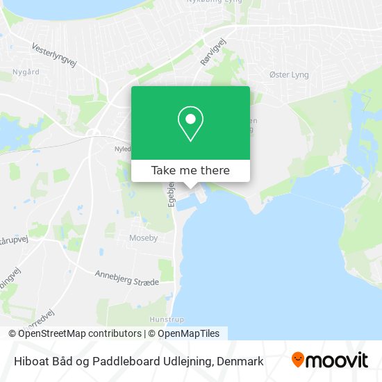 Hiboat Båd og Paddleboard Udlejning map