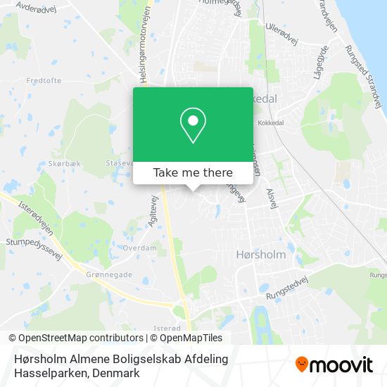 Hørsholm Almene Boligselskab Afdeling Hasselparken map