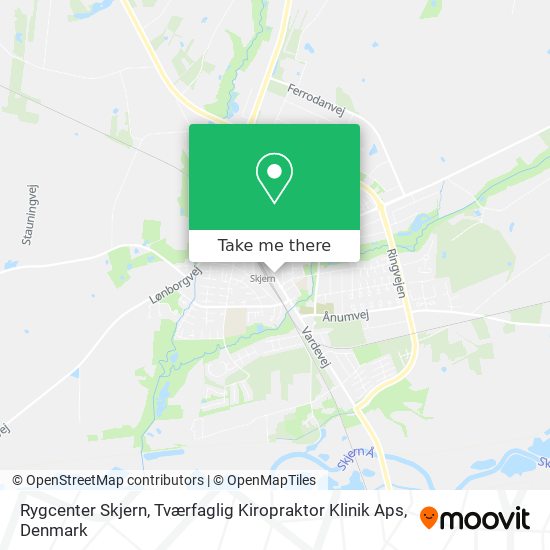 Rygcenter Skjern, Tværfaglig Kiropraktor Klinik Aps map