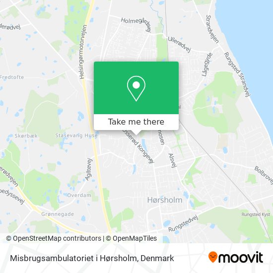 Misbrugsambulatoriet i Hørsholm map