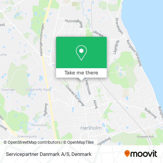 Servicepartner Danmark A/S map