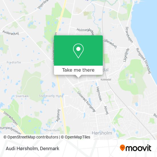 Audi Hørsholm map