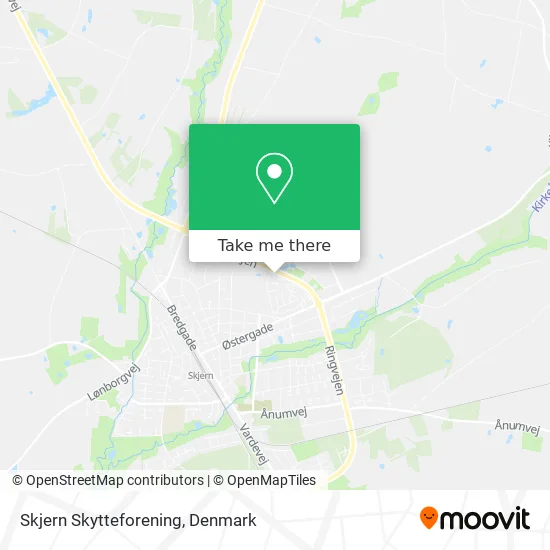 Skjern Skytteforening map