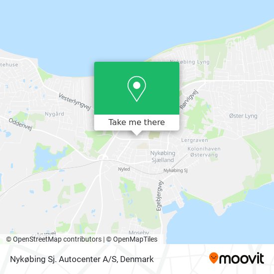 Nykøbing Sj. Autocenter A/S map