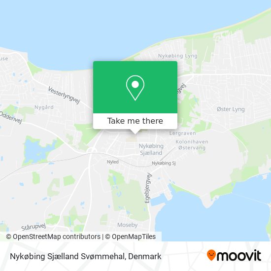 Nykøbing Sjælland Svømmehal map