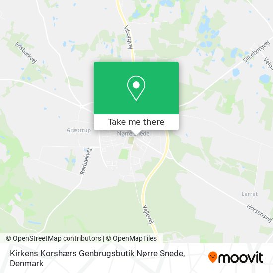 Kirkens Korshærs Genbrugsbutik Nørre Snede map