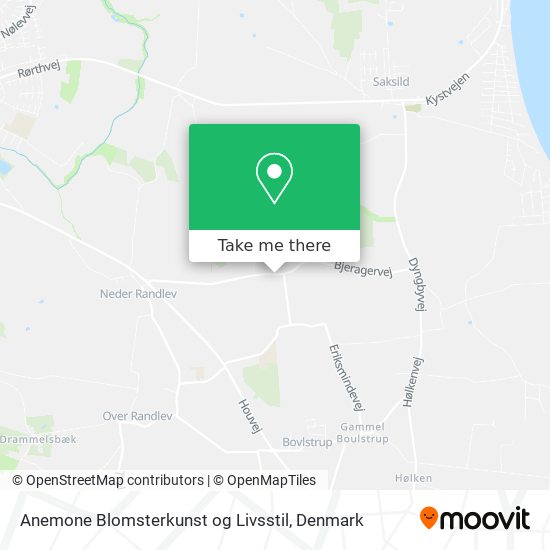 Anemone Blomsterkunst og Livsstil map