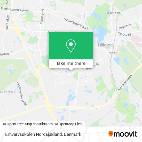 Erhvervsskolen Nordsjælland map