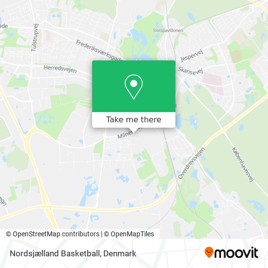 Nordsjælland Basketball map