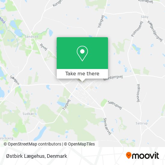Østbirk Lægehus map